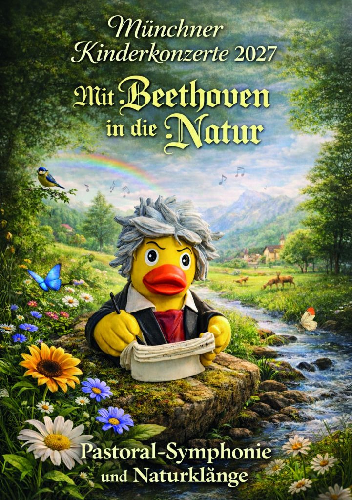 Plakat Kinderkonzert 2027 „Mit Beethoven in die Natur“